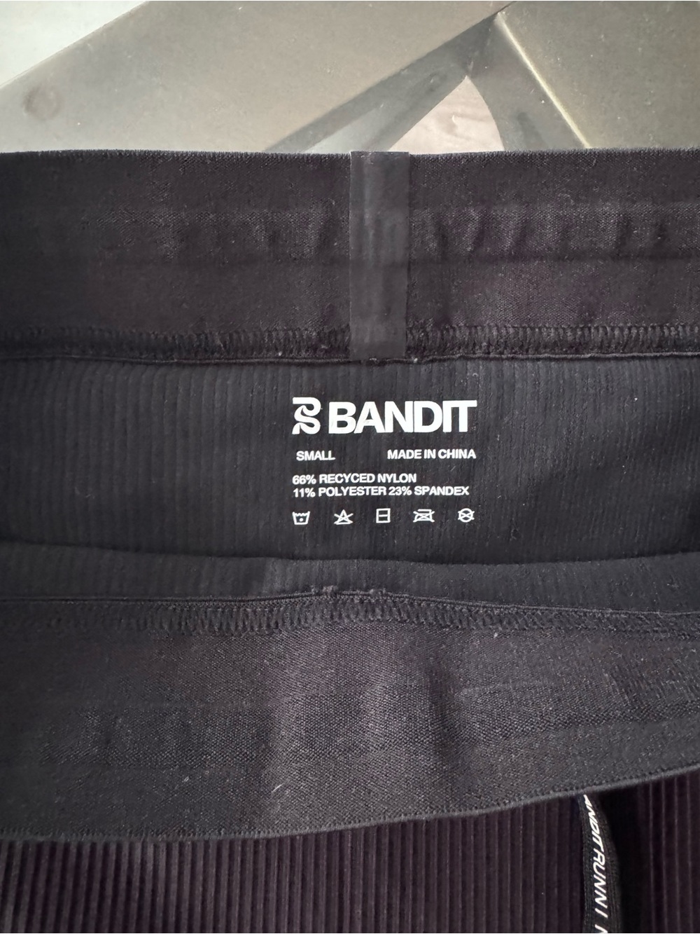 Bandit Striped Cadence 5” Compression Shorts - Black / Fig - Picture 10 of 10